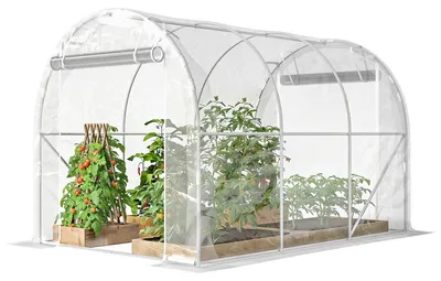 Produktbild von Outsunny Gewächshaus ca. 3 x 2 x 2 m Foliengewächshaus mit Reißverschlusstür