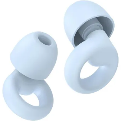 Image de Bouchons d'oreille pour dormir, réduction du bruit de 46 dB, réutilisables, lot de 7, 4 tailles, couleur bleu marine