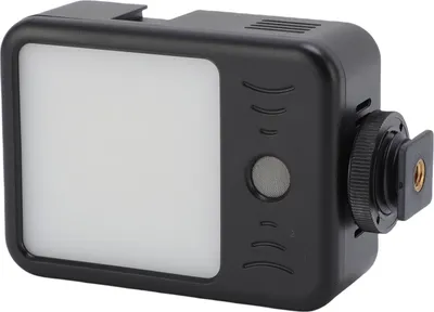 Obrázek produktu pro Světlo pro videokameru s integrovaným mikrofonem, 49 LED diod, 6500 K, dobíjecí, přenosné fotografické světlo pro živé vysílání vlogů