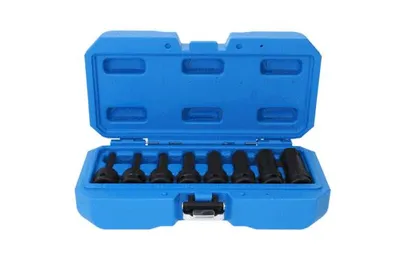 Zdjęcie produktu dla BRILLIANT TOOLS Zestaw nasadek 1/2" sześciokątnych 8 szt. 5 - 19 mm - BT022615