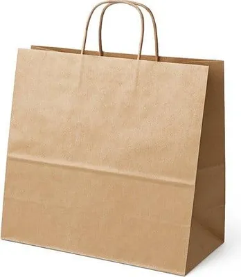 Zdjęcie produktu dla Pakiet - Torba 400x180x390 BRĄZOWA GŁADKA 10 szt