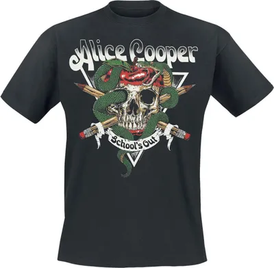 Produktbild von Alice Cooper T-Shirt Herren School's Out Apple schwarz L
