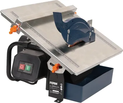 Produktbild von FERM Fliesenschneider 600W - 2950/min - 180mm Diamantscheibe - Wassergekühltes Sägeblatt - 0-45 Grad einstellbar