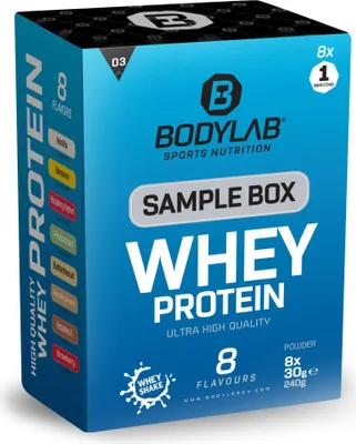 Produktbild von BODYLAB Whey Protein Probierbox 3 - 8 Proben je 30g