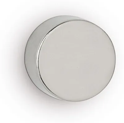 Image de MAUL Aimant rond 4 pièces 8 kg Acier Métal Néodyme magnétique Ø 1,5 x 1 cm argenté