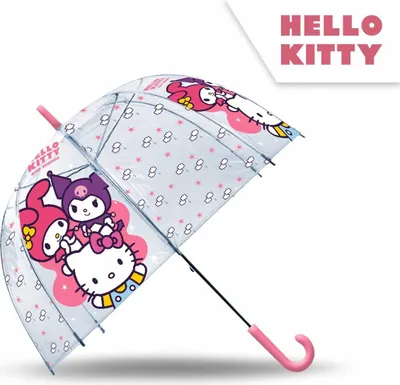 Zdjęcie produktu dla Parasol Dziecięcy Parasolka dla Dziecka Przeciwdeszczowa Hello Kitty / HK50195