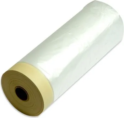 Produktbild von Folie Kreppband Malerkrepp für Innen Abdeckfolie Schutzfolie Baufolie 140cm x 33m