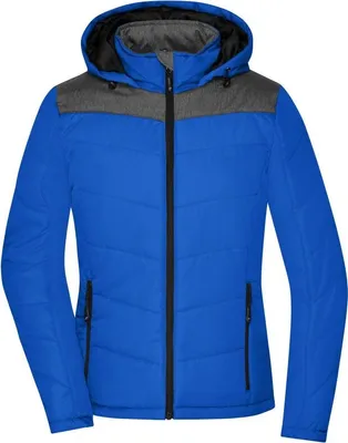 Produktbild von Sportliche Winterjacke mit Kapuze royal/anthracite-melange, Gr. S