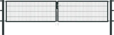 Produktbild von Alberts Doppeltor Flexo mit Zubehör, zum Einbetonieren, anthrazit, Breite 400 cm, Höhe 80 cm
