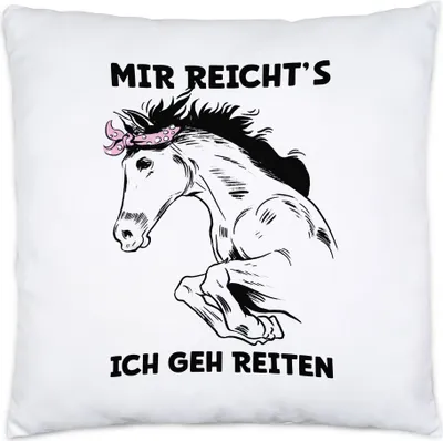 Produktbild von Mir Reichts Ich Geh Reiten Kissen Pferd Hengst Stute Reiten Hobbie Spirit Pferdeliebhaber Pferdeflüsterer Modern