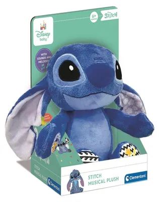 Obrázok produktu pre Clementoni Disney Baby Stitch Calm & Play Musical Plush, Kreslená postavička, Interaktívne, Zvukové efekty, AAA