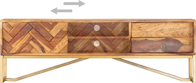Obrázok produktu pre vidaXL TV skrinka 140x30x45 cm z masívneho dreva akácie