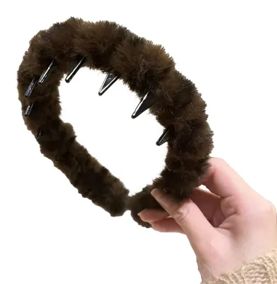 Produktbild von Damen-Haarreif mit Schleifenverzierung, rutschfestem Zacken-Haarreif, leicht und vielseitig, Haaraccessoires P