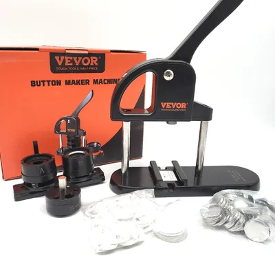 Obrázok produktu pre VEVOR Button Machine Stroj na výrobu gombíkov 253258mm Badge Punch Press Button Press Creative