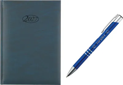 Produktbild von Buchkalender 2027 / Chefkalender / Farbe: blau + Glückskuli