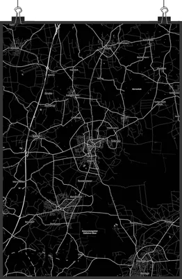 Produktbild von Mr. & Mrs. Panda Bild Vechta DIN A3 - Geschenk, Stadt Dorf Karte Landkarte Map Stadtplan, drucke, Kunstdruck, Wandbild, Plakat, wanddeko