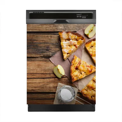Produktbild von Aufkleber sticker 60x70 cm Dekorative folie Spülmaschine - Apfelkuchen Kuchen