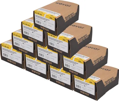 Produktbild von Spanplattenschrauben Verzinkt 4 x 50 mm Torx 20 Teilgewinde - 2000 Stück