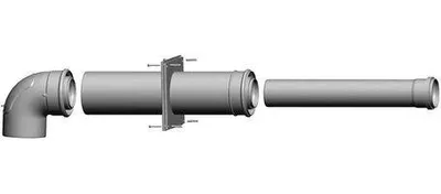 Produktbild von Wolf-Anschlussset DN80/125 für Schornstein LAS 2651499