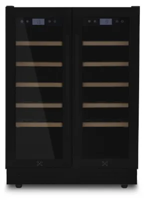 Produktbild von Les Petits Champs Weinkühlschrank CAVCEDB42 Schwarz, 42 Flaschen, Kapazität 126L