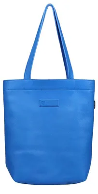 Immagine prodotto di Borsa a tracolla da donna in pelle blu, con tasca con zip