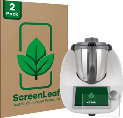 Produktbild von 2x ScreenLeaf Schutzfolie für Vorwerk Bimby TM6 nachhaltiger Displayschutz Display Schutz Folie Klar Transparent
