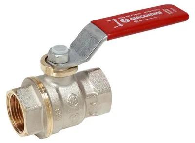 Produktbild von Giacomini Kugelhahn mit rotem Hebel, 3/4"