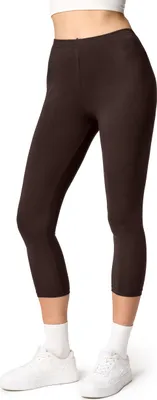 Image de Ladeheid Femmes 3/4 Leggings en coton LA40-132 (Marron, L)