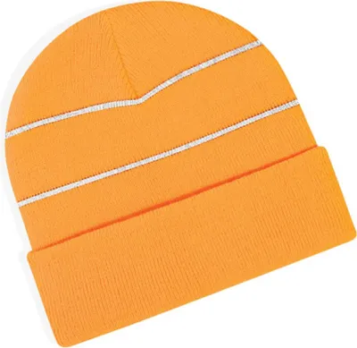 Image de Beechfield B42 | Enhanced-Viz Bonnet d'hiver - Couleur : Orange Fluorescent - Taille : One Size