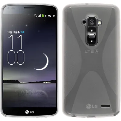 Produktbild von PhoneNatic Case kompatibel mit LG G Flex - clear Silikon Hülle X-Style + 2 Schutzfolien