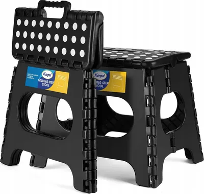 Zdjęcie produktu dla GEKO | Składany taboret, 40cm, 150kg, składany taboret dla dzieci, dorosłych | Taboret do kuchni, łazienki, na kemping, do ogrodu