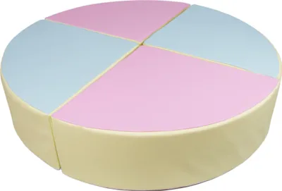 Image de Roue de 4 grands blocs de mousse Roue de 4 grands blocs de mousse (couleur : rose, bleu, jaune (pastel))