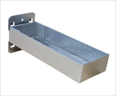 Produktbild von Kleinteileablage ohne Einteilung für Lochplatte | LxB 15x5,5cm | Weissaluminium
