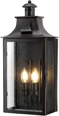 Produktbild von Elstead Kendal Außen-Wandleuchte E14 2-fach Alte Bronze IP44