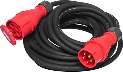 Produktbild von CEE Verlängerungskabel 10 m – 400 V / 16 A Gummischlauchleitung H07RN-F 5G 2,5 mm²