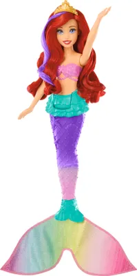 Produktbild von Disney Princess Disney Prinzessin-Spielzeug, Schwimmspaß Arielle-Meerjungfrauenpuppe, Modepuppe, Weiblich, 3 Jahr(e), Mädchen, 250 mm, 200 g