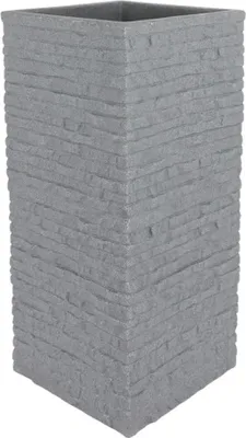 Produktbild von Dynamic24 Säulentopf, 60cm, Kunststoff, Ziegel Optik, frostsicher, wetterfest