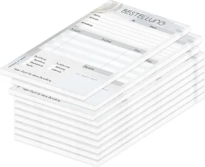 Produktbild von PRICARO Bestellannahmeblock "Abdruck", A5 10 Stück