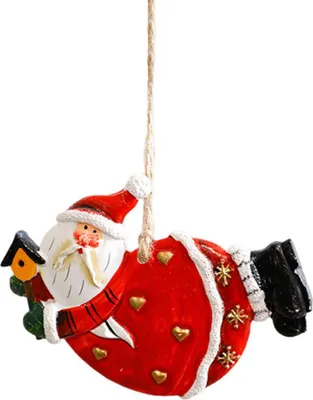 Produktbild von Weihnachtsmann-Anhänger aus Kunstharz, Weihnachtsbaumschmuck, festliche Dekorationen für Zuhause, Party, Weihnachten, DIY-Geschenke