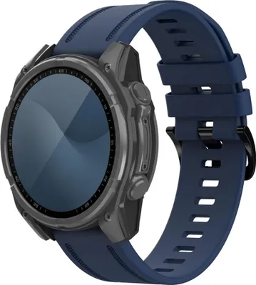 Image de imoshion QuickFit® Line Bracelet en silicone - Connecteur Garmin 20 mm - Bleu foncé