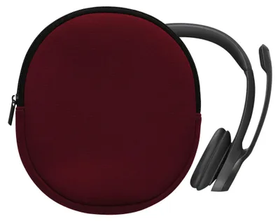 Produktbild von kwmobile Neopren Kopfhörer Tasche für H390 - Kopfhörer Case - Hülle Reise Beutel für Headset Headphones - Weiche Over Ear Schutzhülle Brombeere