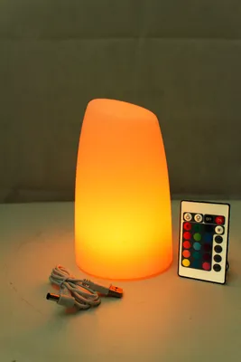 Obrázok produktu pre LED stolová lampa PL201 batériová lampa s nabíjacím káblom USB RGB diaľkové ovládanie batérie