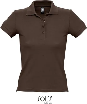 Produktbild von SOLs 11310 | Ladies Poloshirt People 210 - Farbe: Black - Größe: 3XL