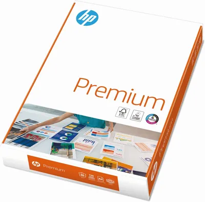 Productafbeelding van HP Premium 500/A4/210x297 (5 pakken à 500 vel), Geschikt voor laser- en inktprinters, Formaat A4 (210x297 mm), 500 vel, 80 g/m², Wit, 113 µm