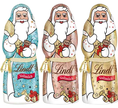 Produktbild von Lindt Santa Glamour Weihnachtsmann in glamouröser Erscheinung 70g