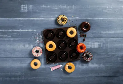 Produktbild von Lurch 00085094, Donut-Form, Rechteckig, Flache Oberfläche, -40 °C, 240 °C, Braun