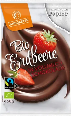Obrázek produktu pro Jahody v mléčné čokoládě 50g