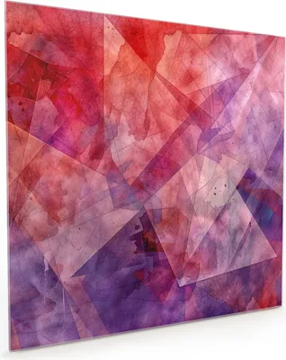 Produktbild von Küchenrückwand Spritzschutz Glas mit Motiv Abstrakte Kunstform 40 x 40 cm