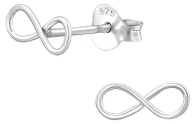 Produktbild von Ohrstecker Infinity Silber Ohrringe Unendlichkeit