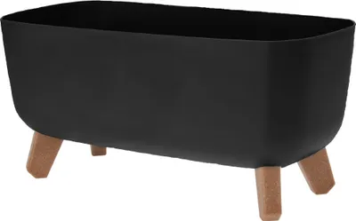 Image de Pot sur pieds 39x19,5x22 cm gris foncé KO-Y89300080tmse